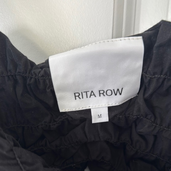 Rita Row Black Ruched Crop Top - Picture 2 of 2